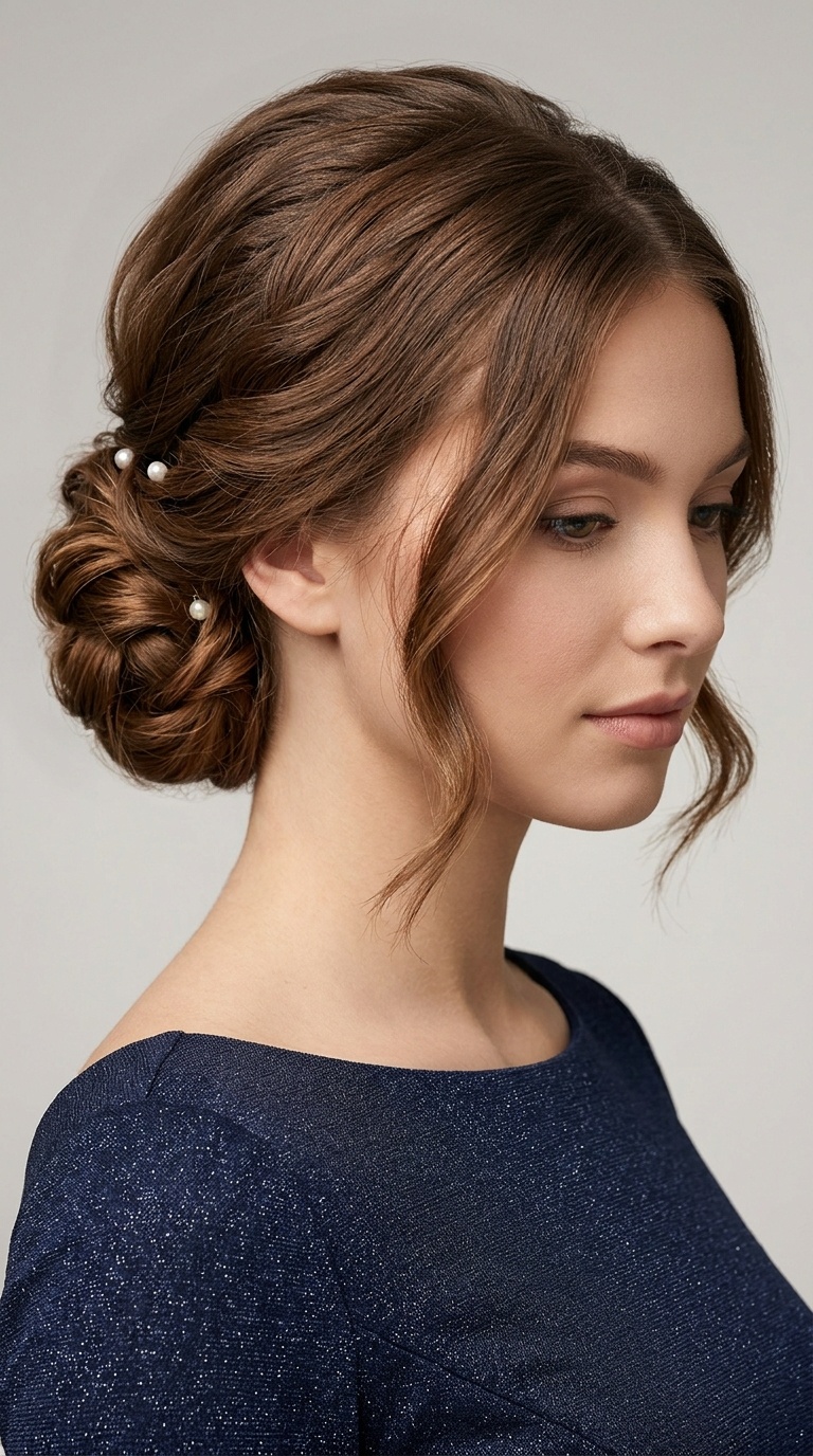 The Sculpted Low Chignon