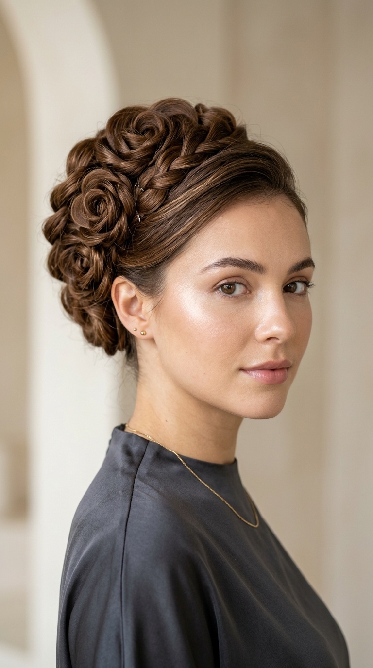 The Sculptural Rose Bun