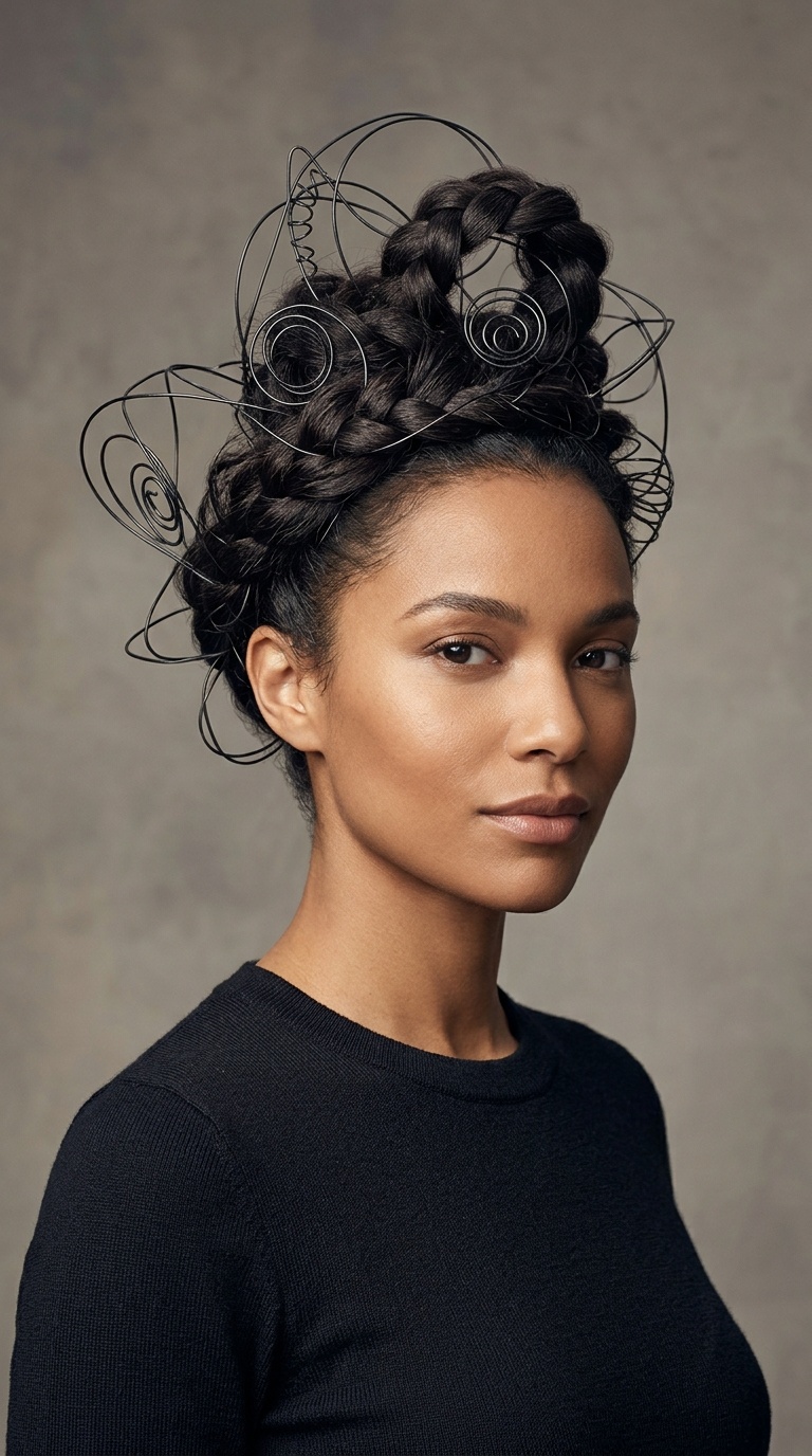 The Sculptural Wire Updo