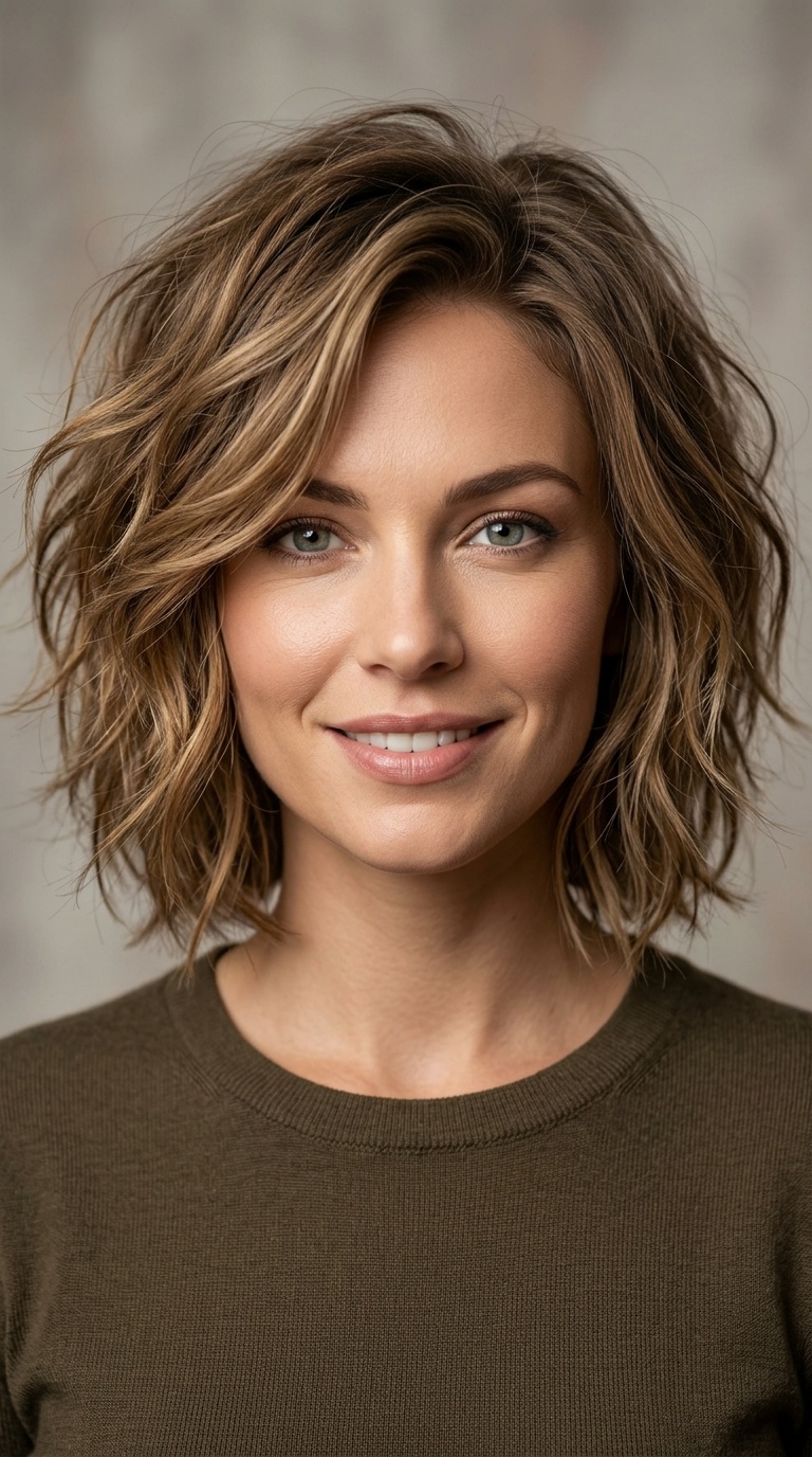 The Shaggy Messy Bob