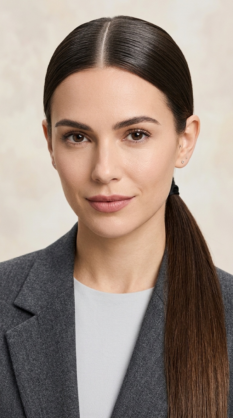 The Sharp Middle Part Low Pony