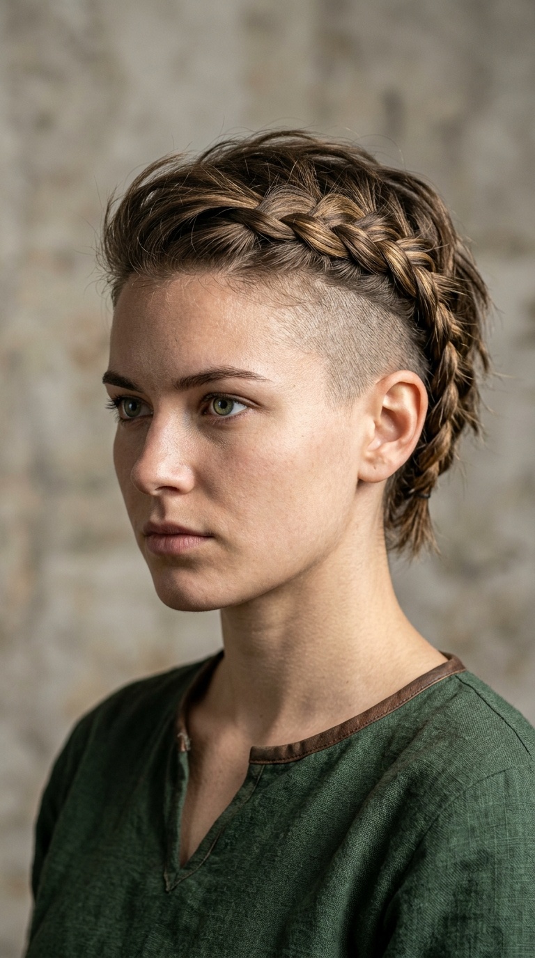 The Shieldmaiden Side-Shave Braid