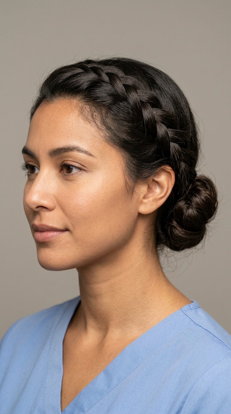 The Side Braid into Chignon