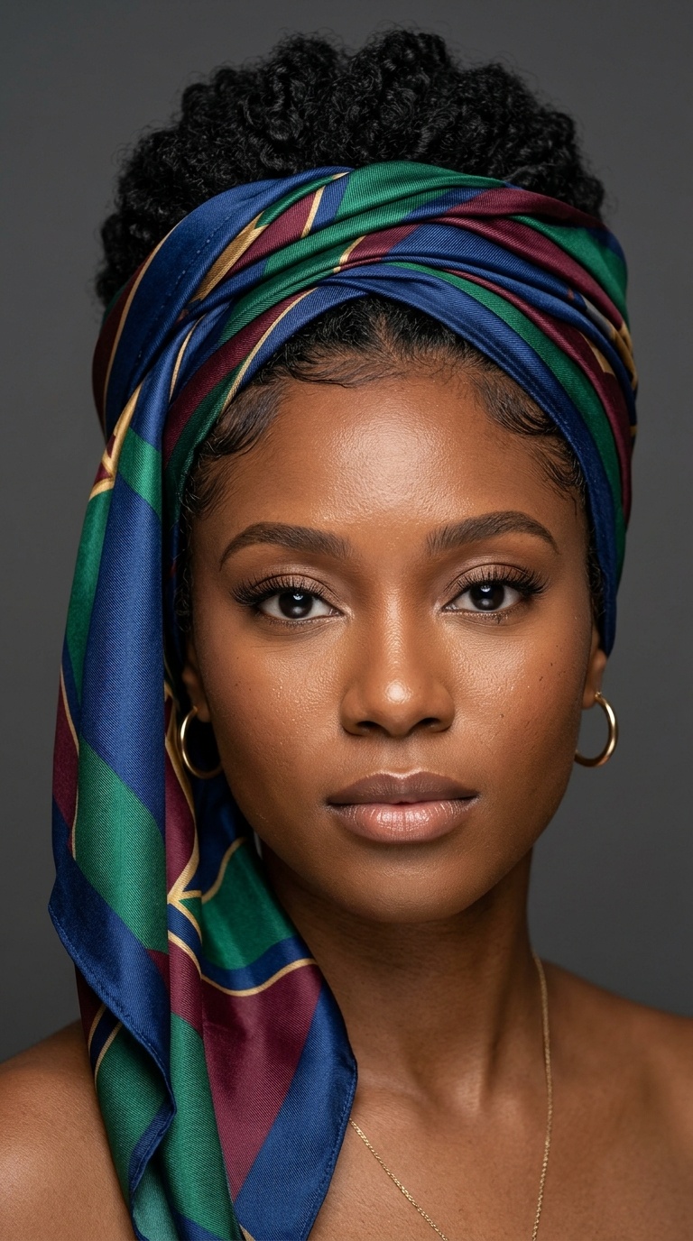 The Side-Draped Silk Veil