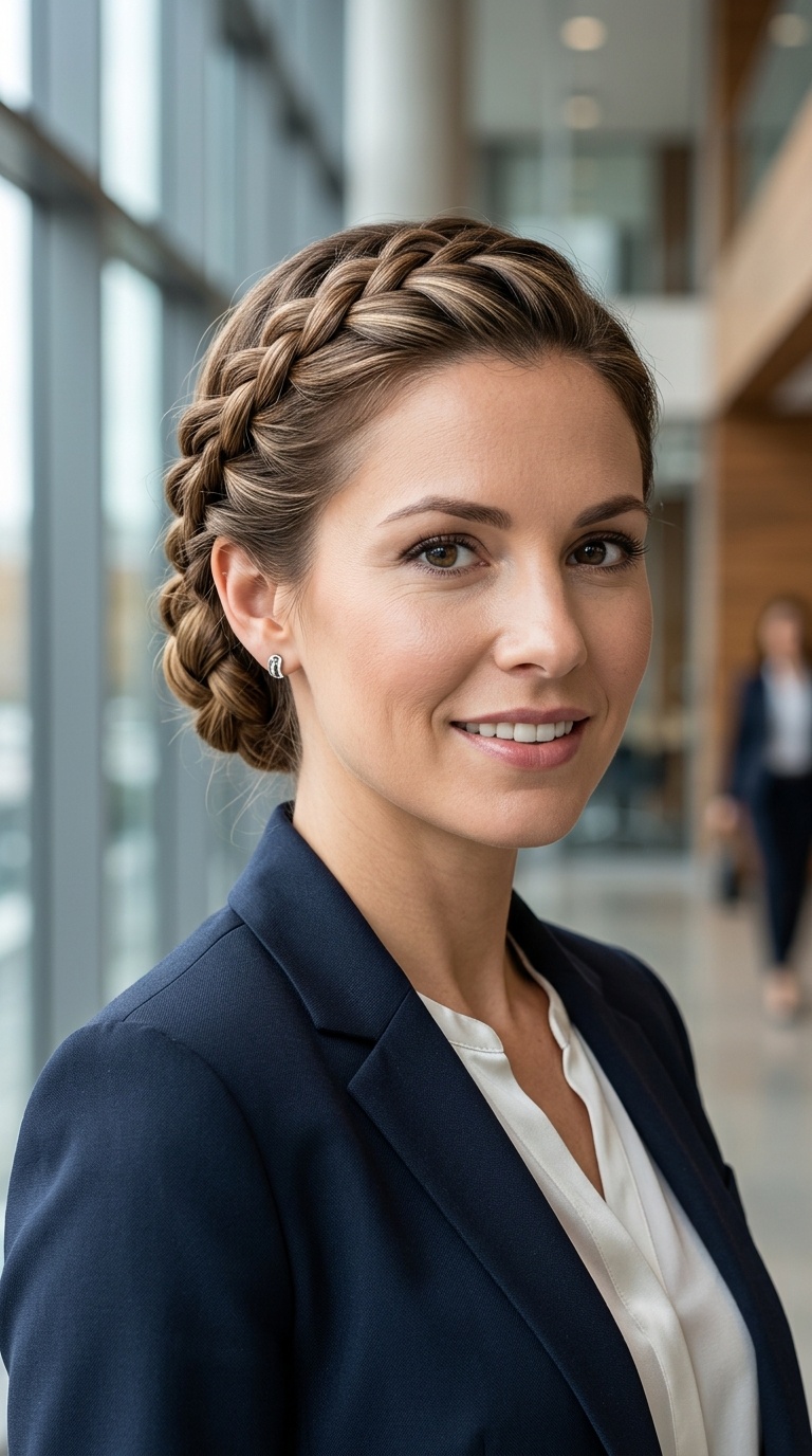 The Side-Pinned French Braid