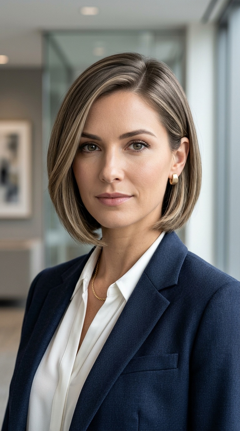 The Side-Swept Bob