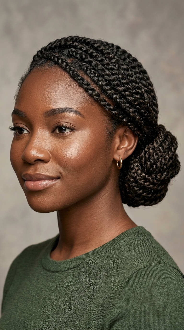 The Side-Swept Braided Bun