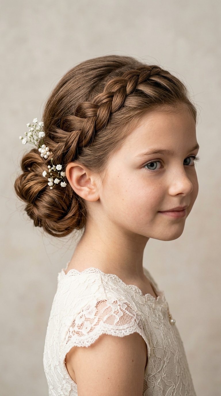 The Side-Swept Braided Updo