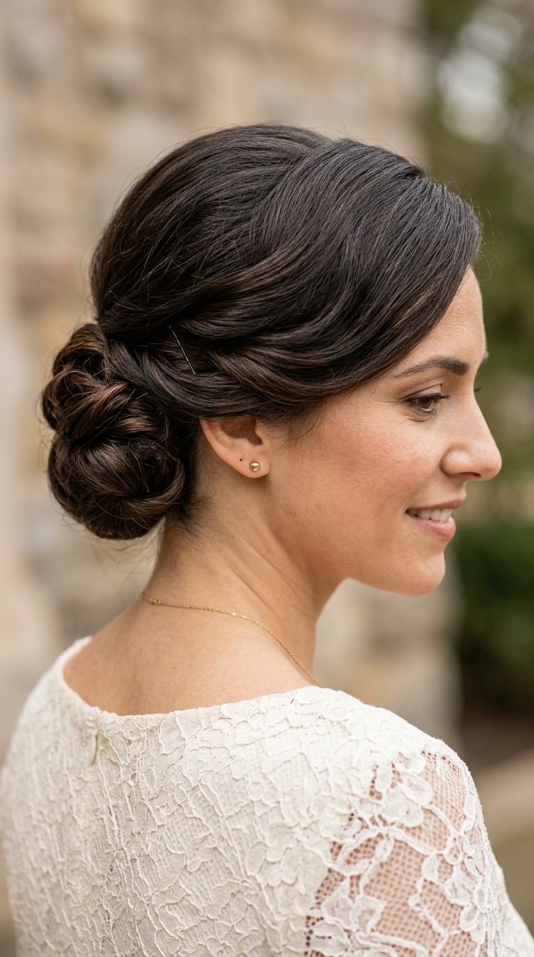 The Side-Swept Low Bun
