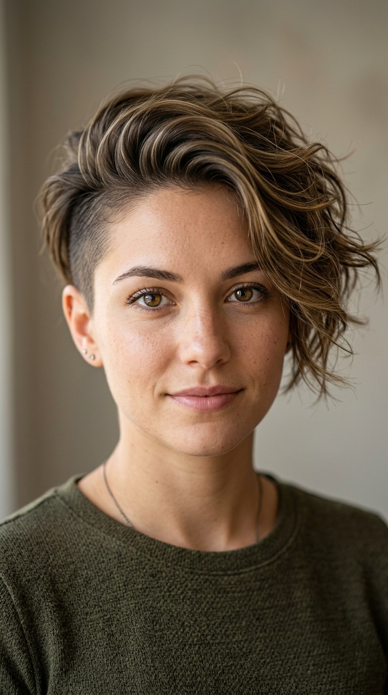 The Side-Swept Messy Undercut