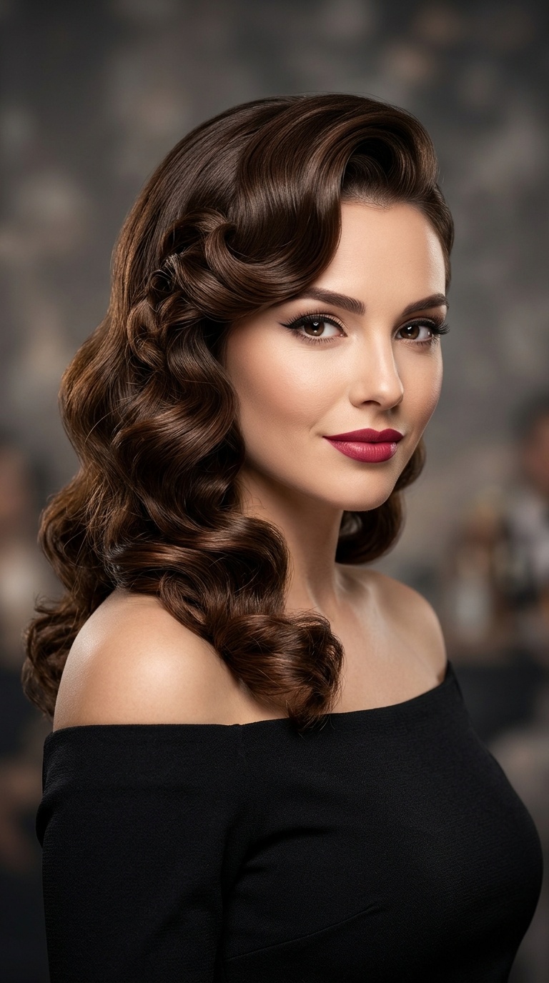The Side-Swept Pin-Up