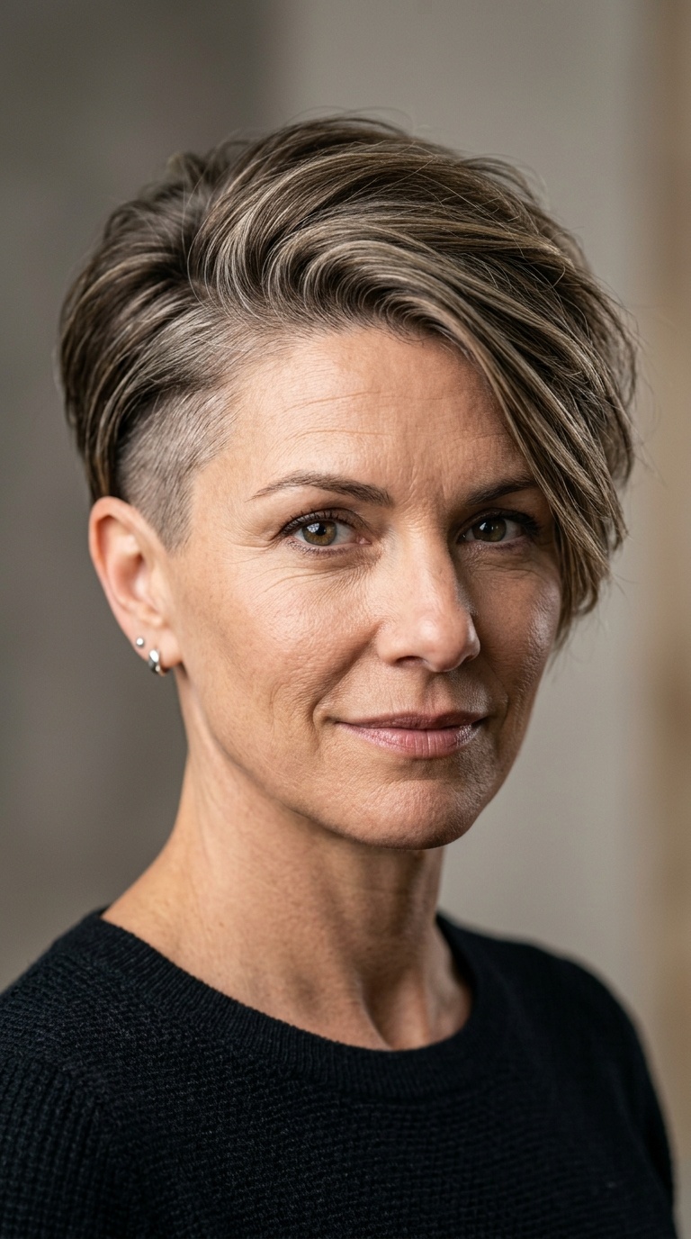 The Side-Swept Pixie with Undercut