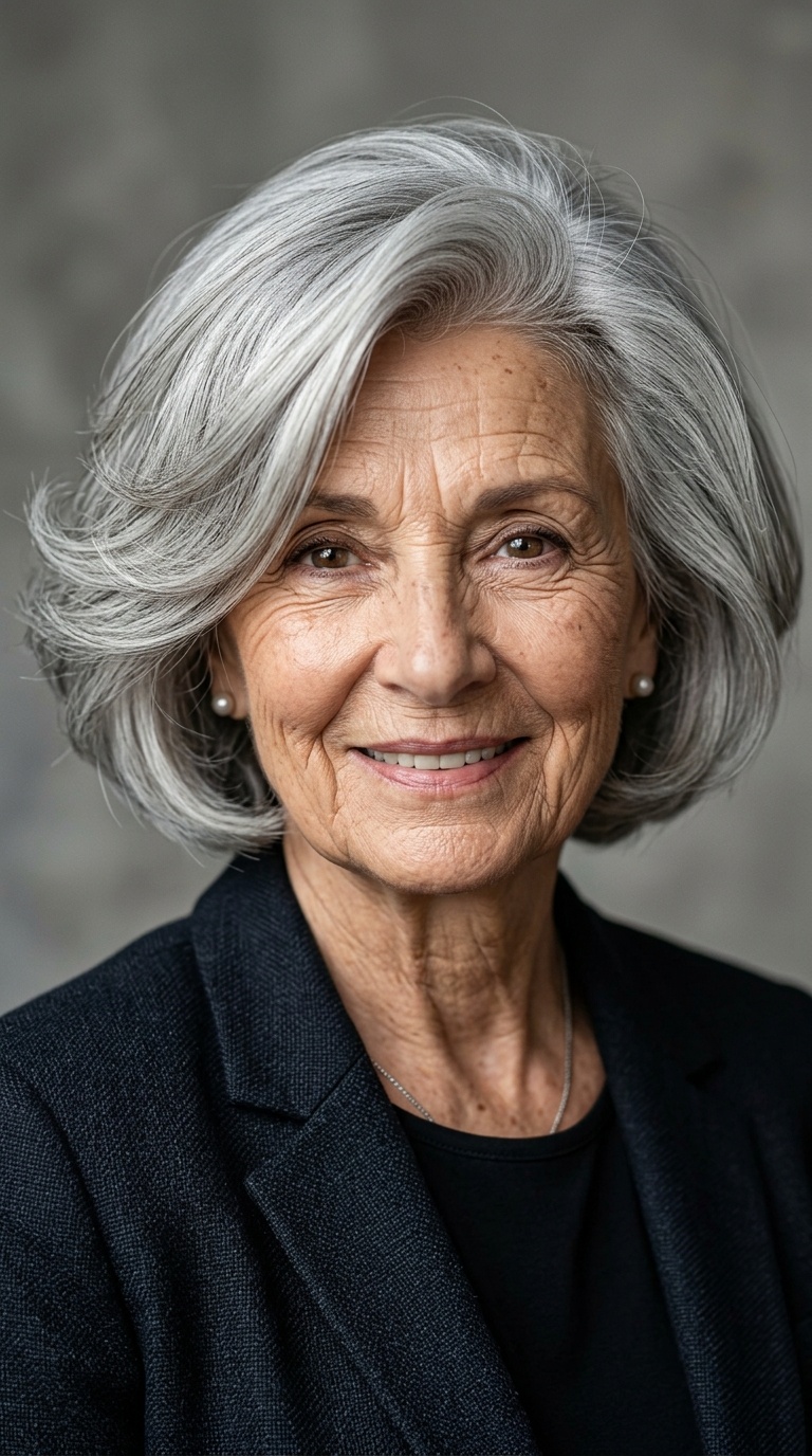 The Side-Swept Power Bob
