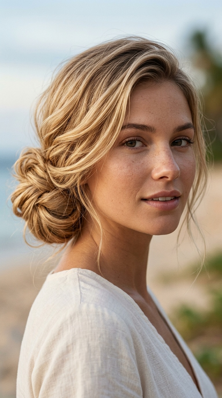 The Side-Swept Romantic Bun