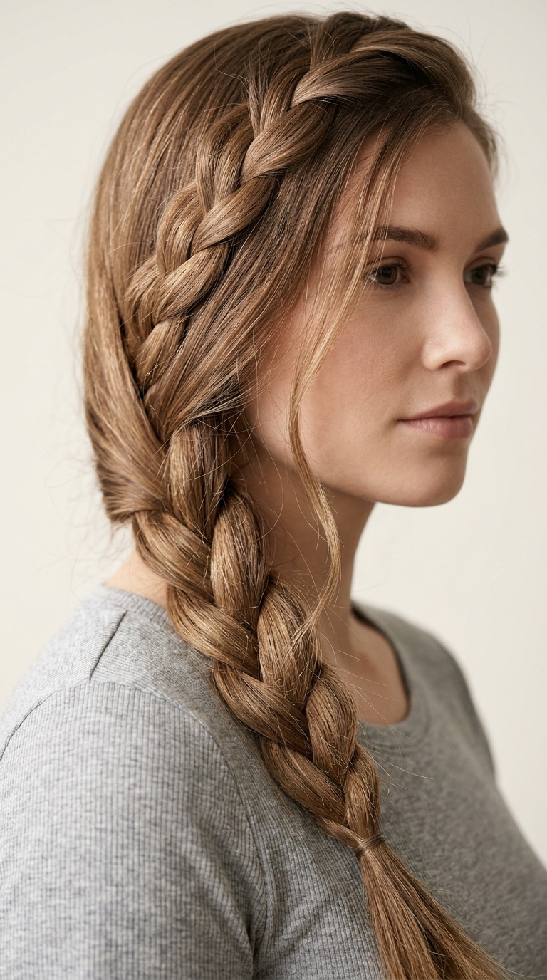 The Side Three-Strand Braid