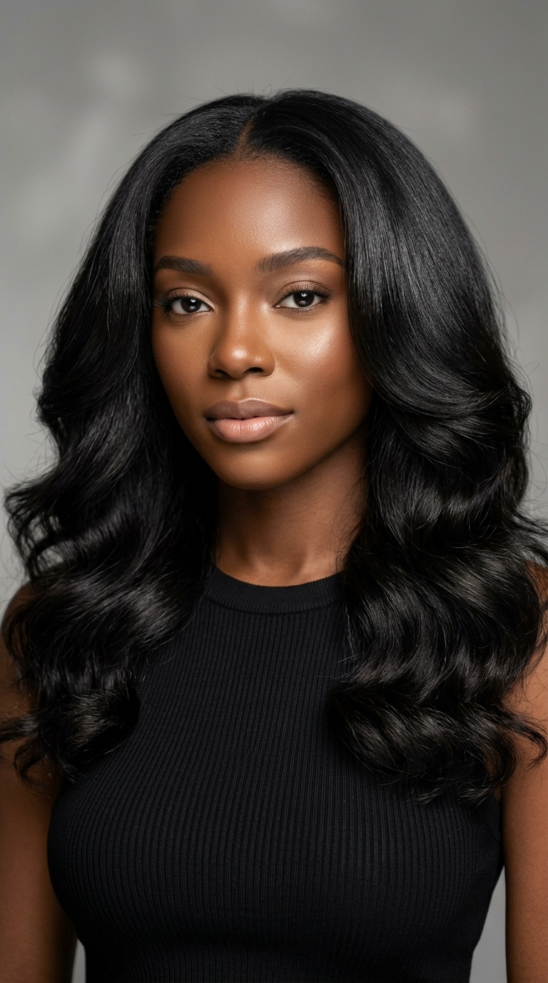 The Silk Press with Body Waves