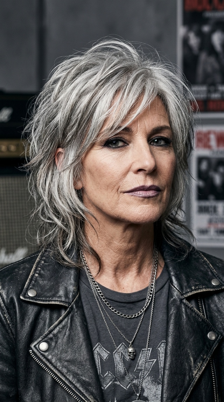 The Silver Fox Textured Shag