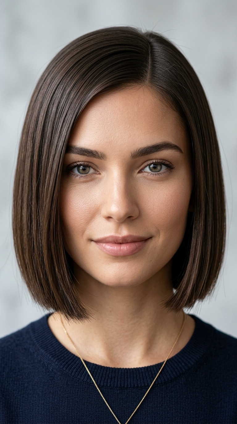 The Sleek Blunt Bob