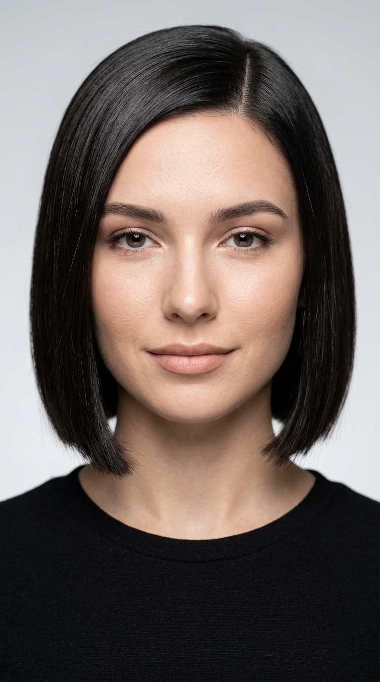 The Sleek Blunt Bob