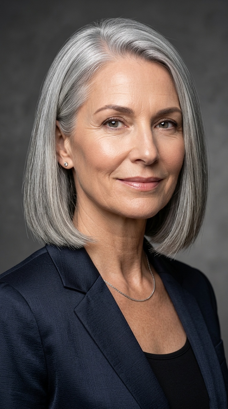 The Sleek Blunt Bob