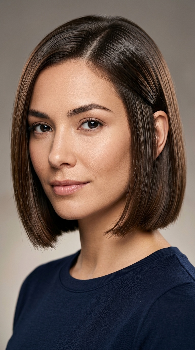 The Sleek Chin-Length Bob