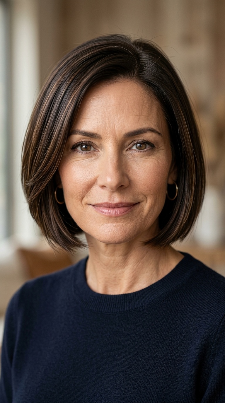 The Sleek Chin-Length Bob
