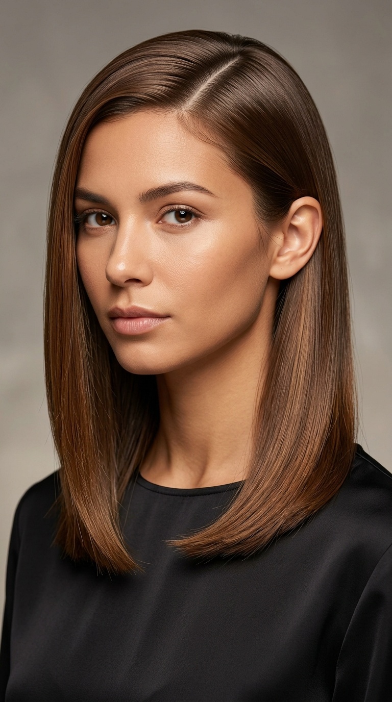 The Sleek Deep Side Part