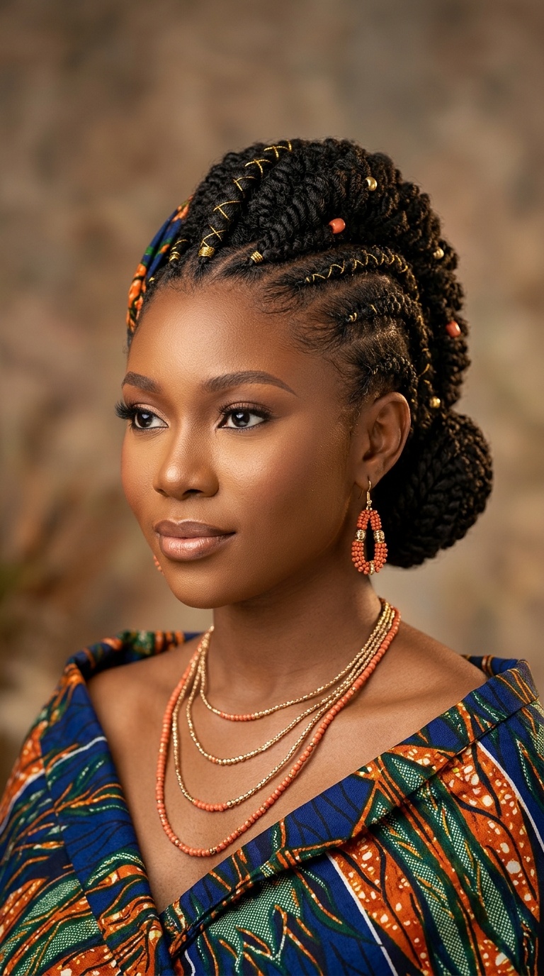 The Sleek Faux Hawk Braid