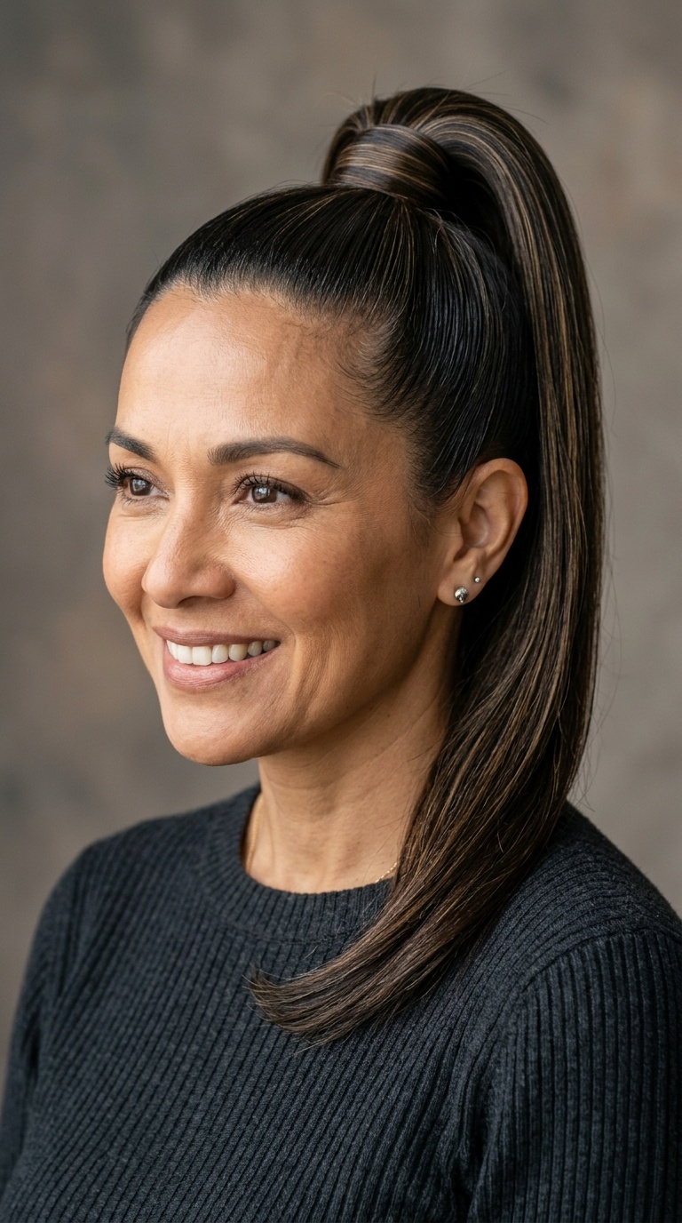 The Sleek High Ponytail