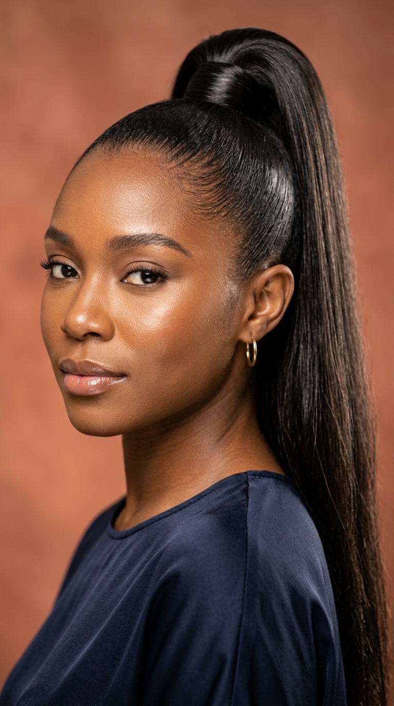 The Sleek High Ponytail