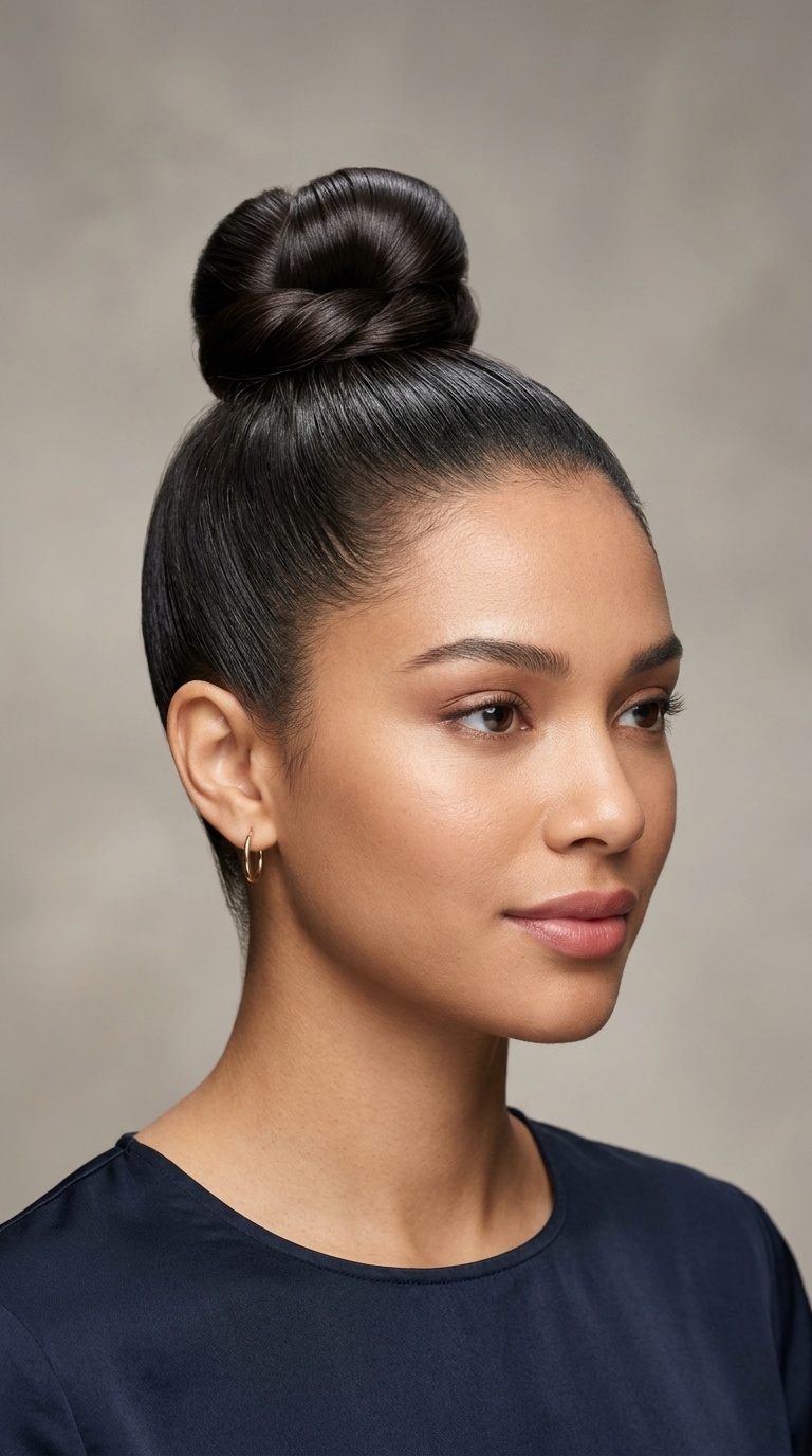 The Sleek High-Top Knot