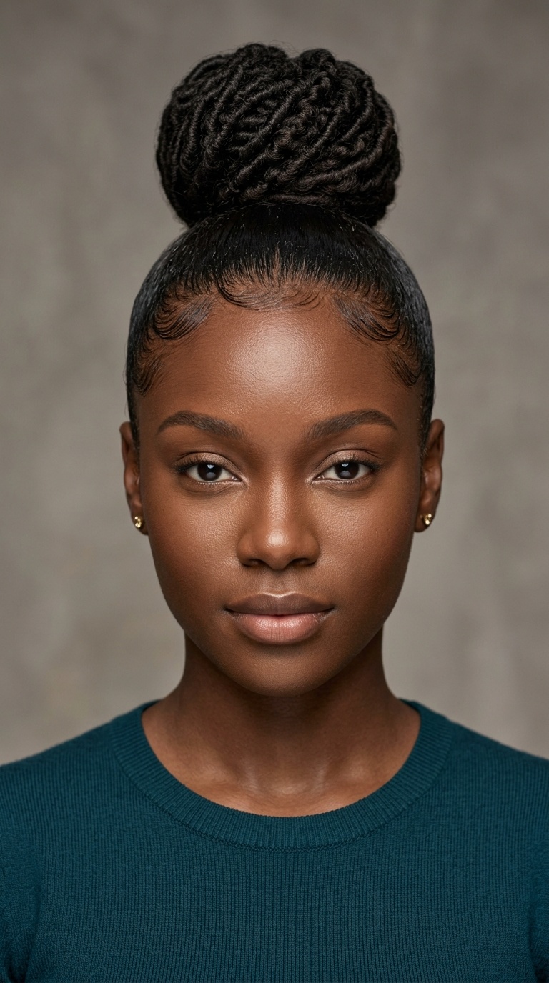 The Sleek High Topknot