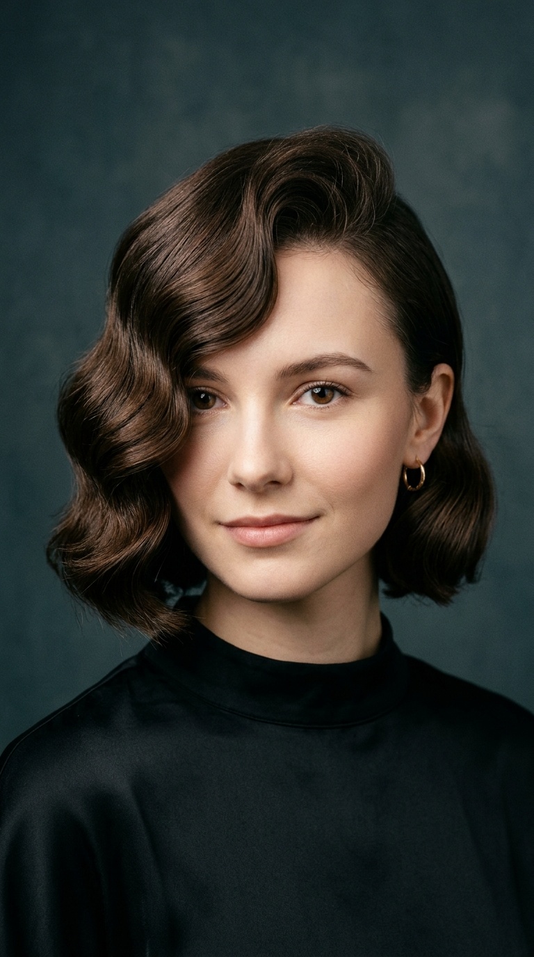 The Sleek Hollywood Wave Bob