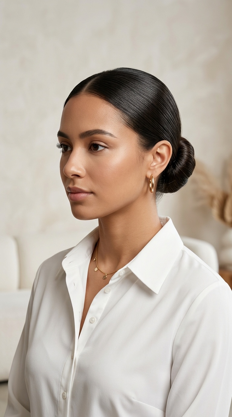 The Sleek Low Bun
