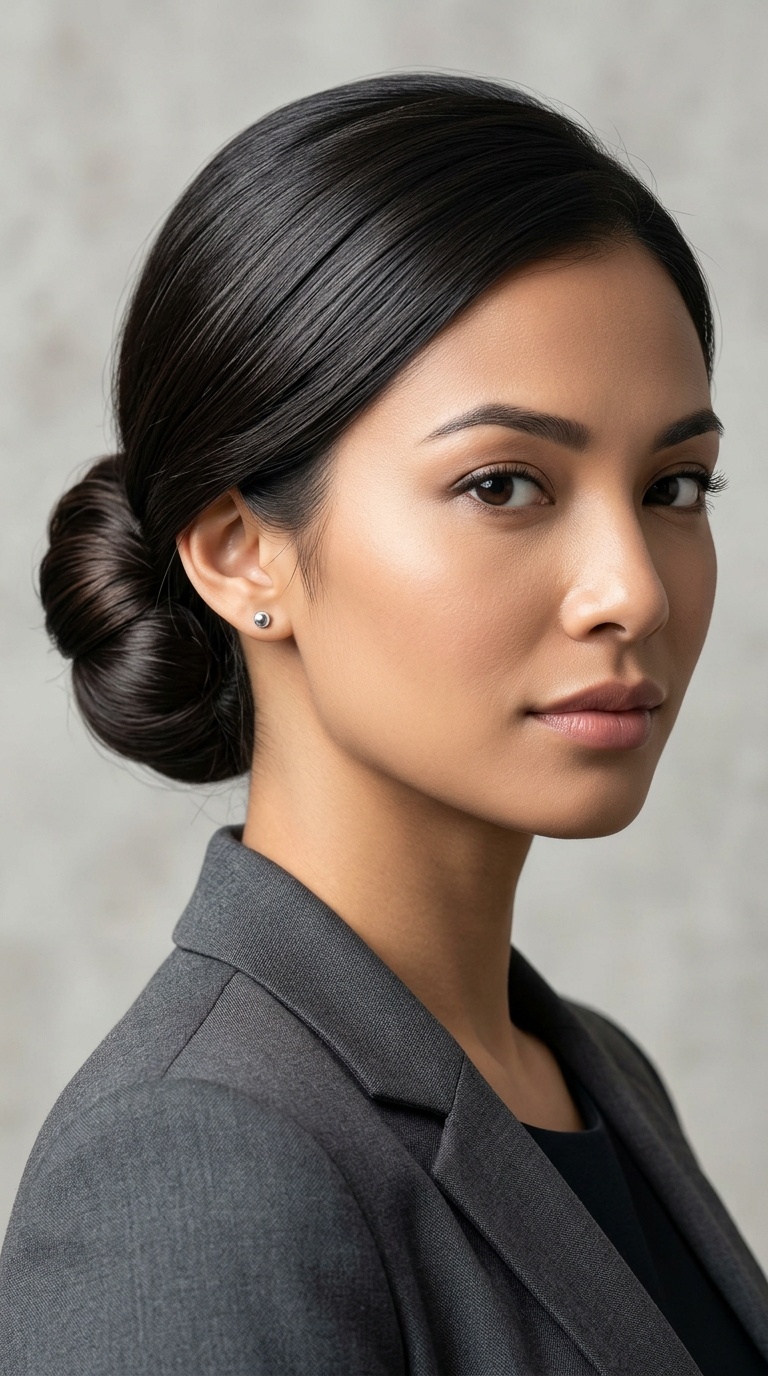 The Sleek Low Bun