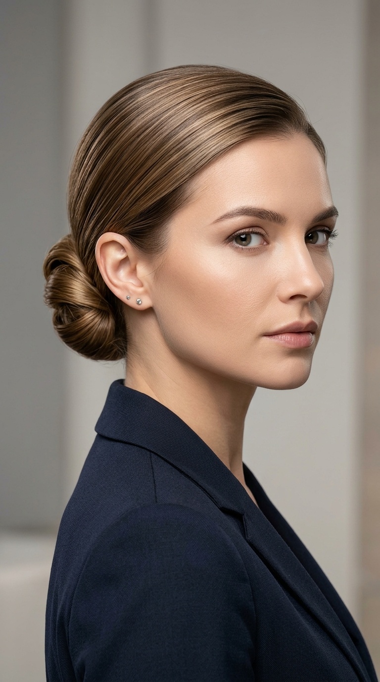 The Sleek Low Chignon