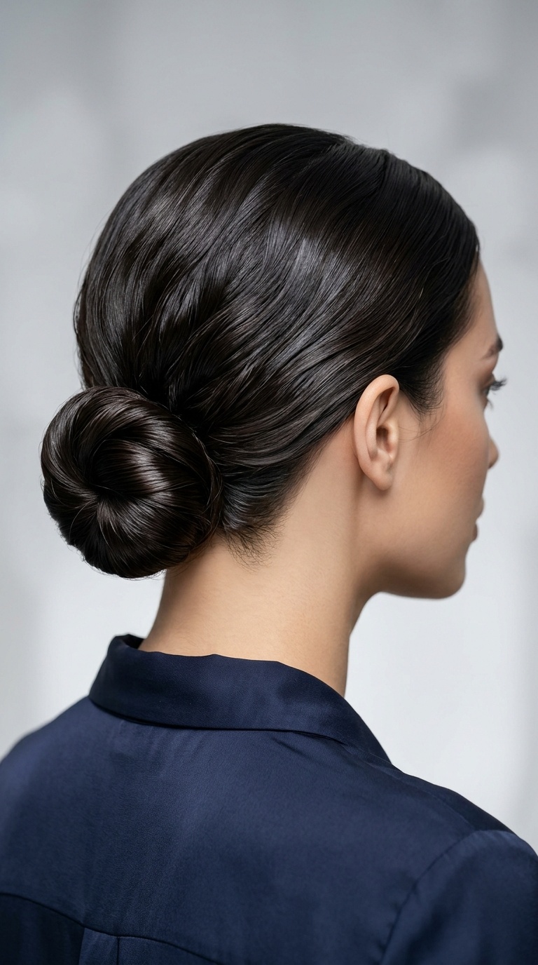 The Sleek Low Chignon