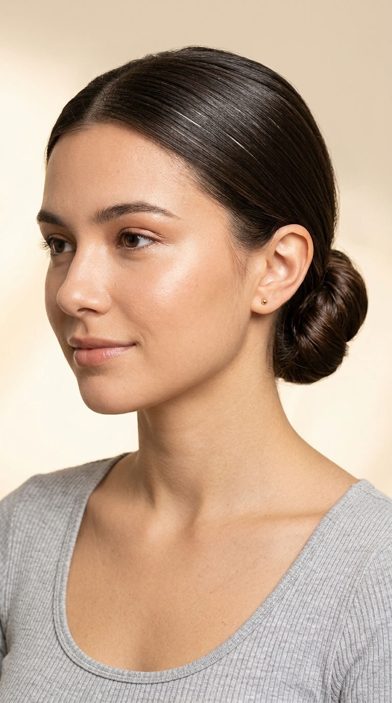 The Sleek Low Chignon