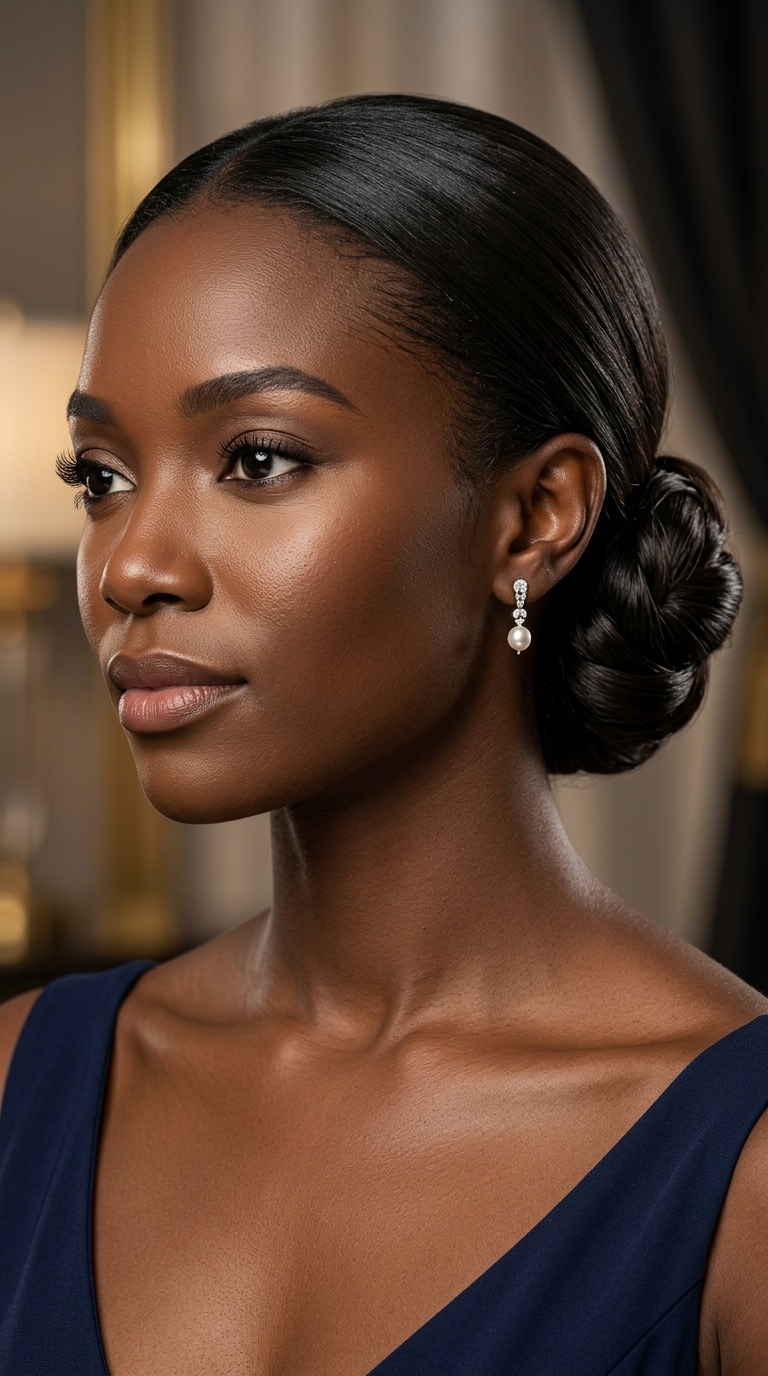 The Sleek Low Chignon