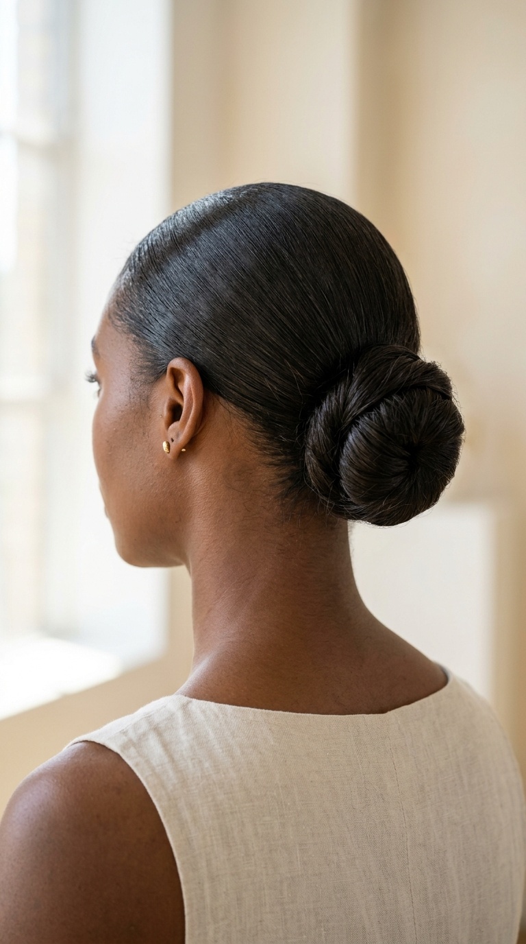 The Sleek Low Chignon