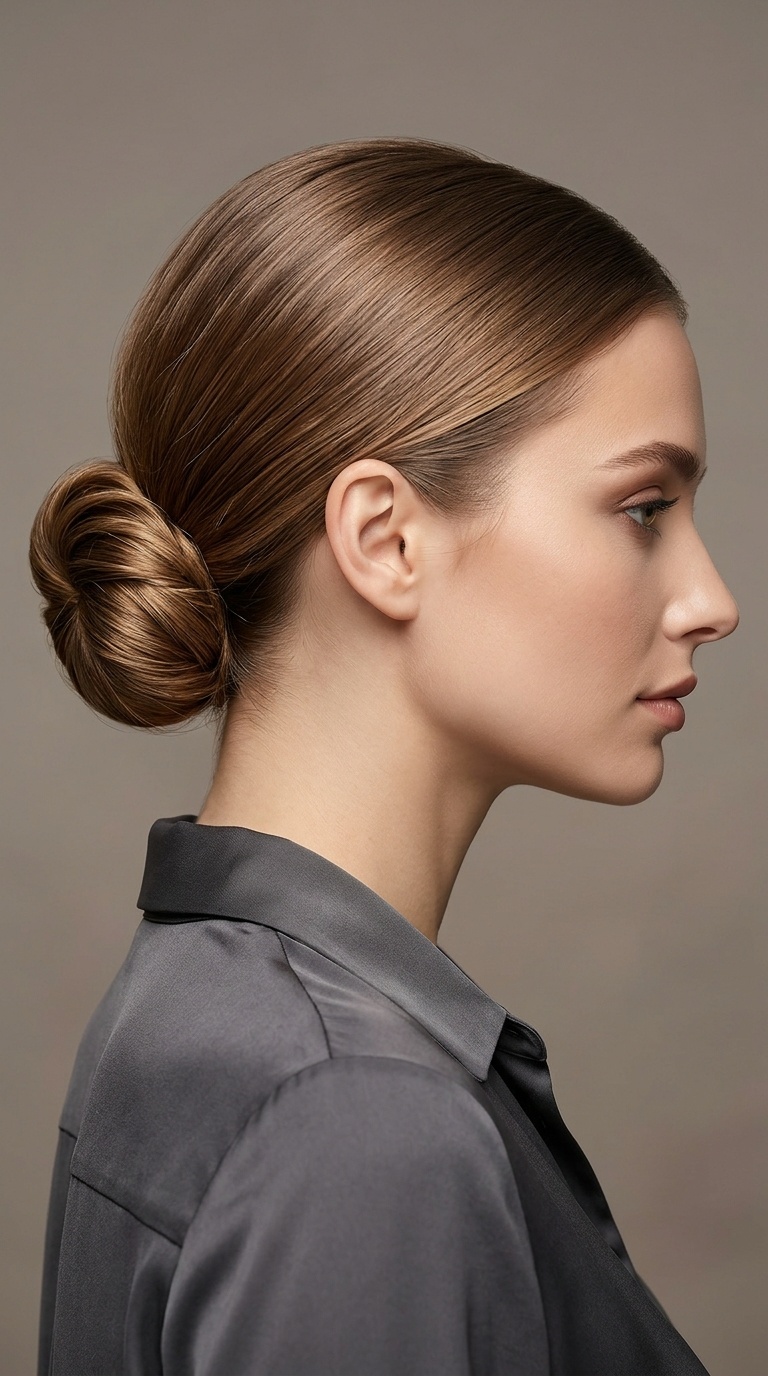 The Sleek Low Chignon