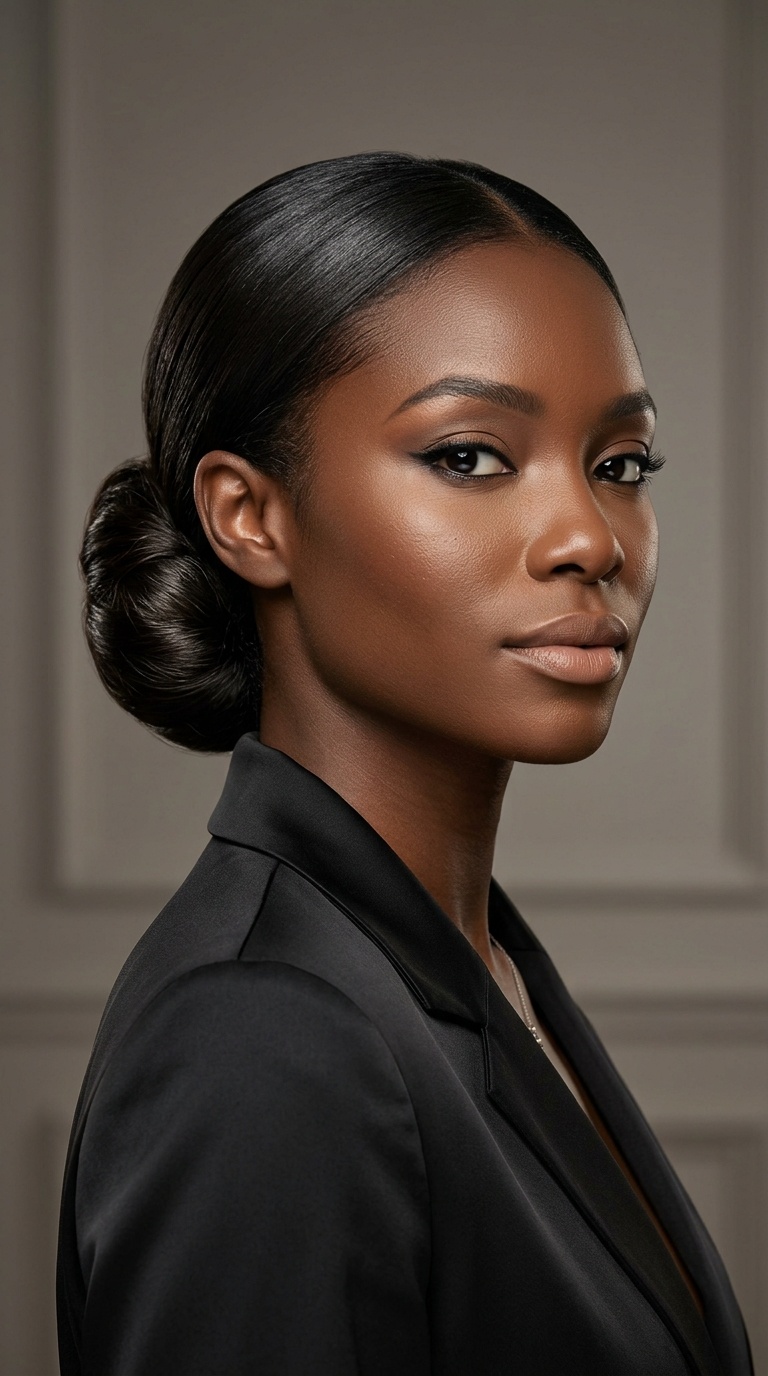 The Sleek Low Chignon