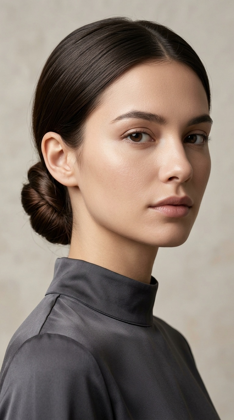 The Sleek Low Chignon Knot