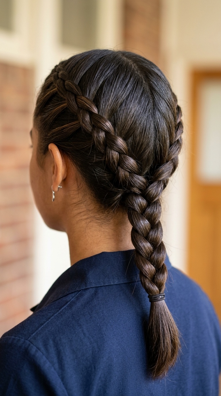 The Sleek Low Nape Braid