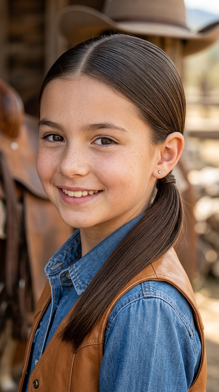 The Sleek Low Ponytail