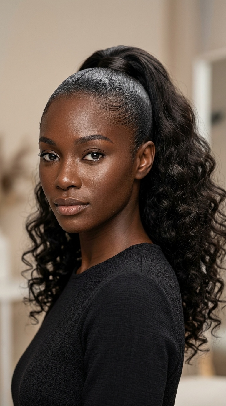 The Sleek-Root Voluminous Ponytail
