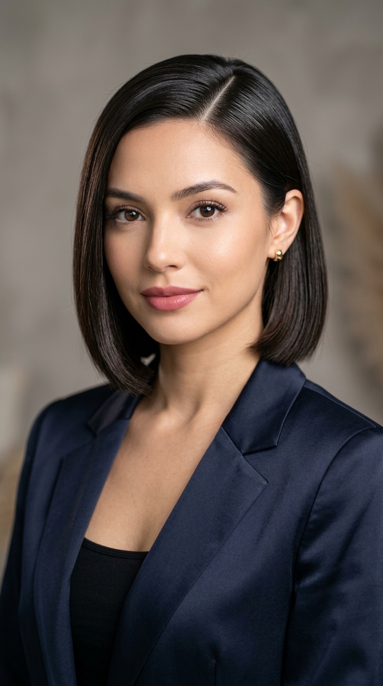 The Sleek Side-Parted Bob