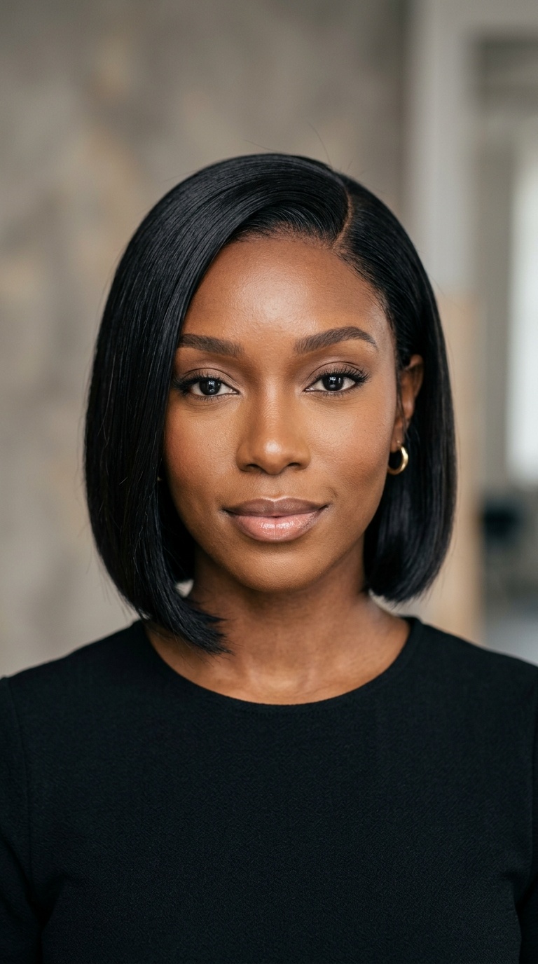 The Sleek Side-Parted Bob