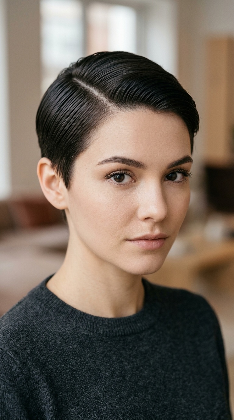The Sleek Side-Parted Crop