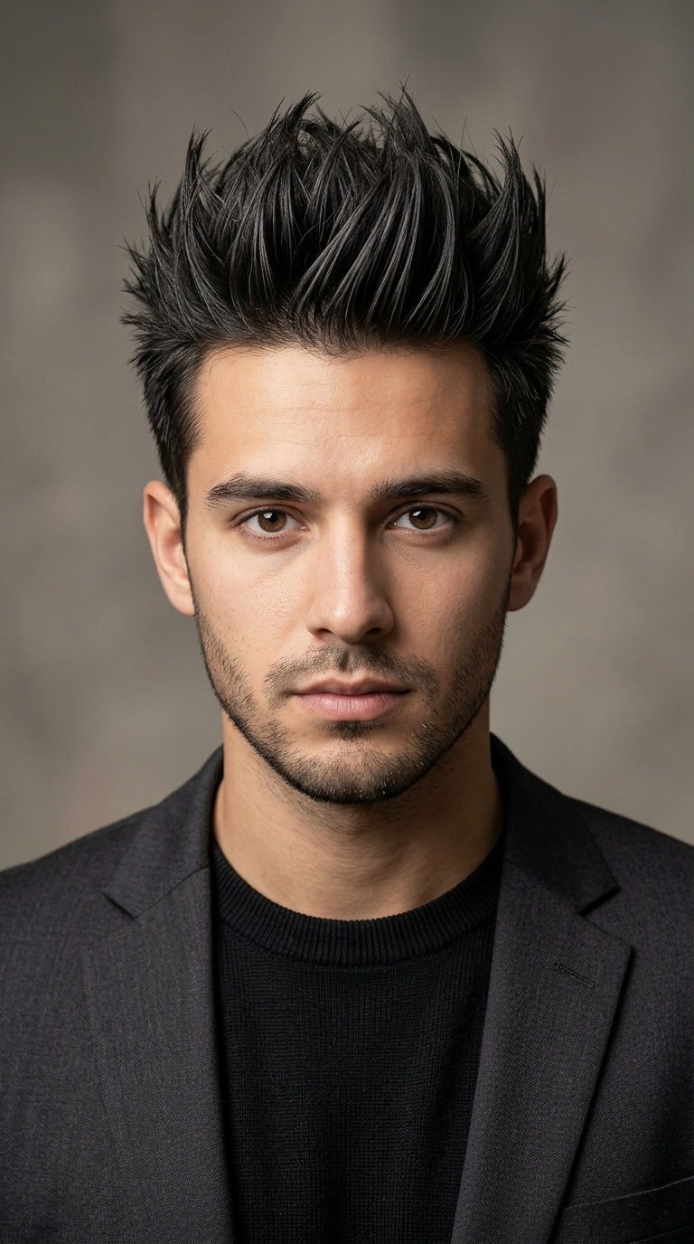The Sleek Spiky Look